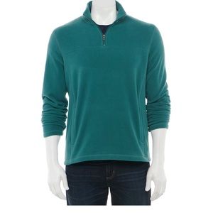 Croft & Barrow Extra-Soft Arctic Fleece Quarter-Zip Pullover Size M